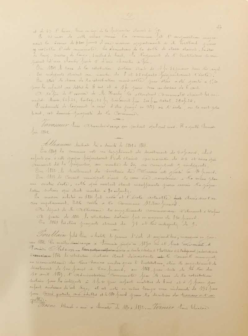 Manuscrit original de Martin Eugène Legrand, feuillet 27/36